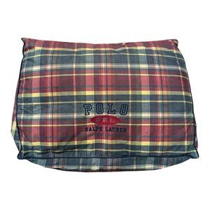 Ralph Lauren Polo LRL Garrison Tartan Plaid Large 18" Throw Accent Pillow